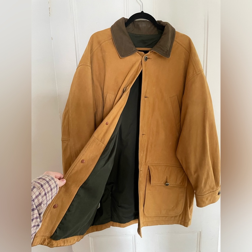 Weatherproof timberland leather coat